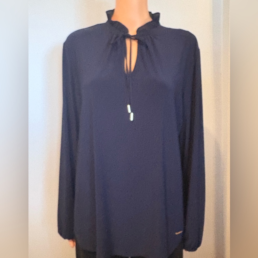 Ann Klein Navy Women's Blouse